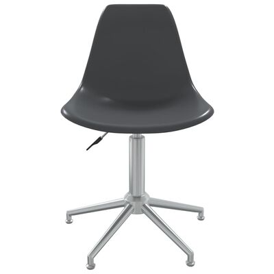 vidaXL Obrotowe krzesła stołowe, 6 szt., jasnoszare, PP