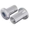 vidaXL Nakretka Zamkowa 2 szt. Srebrny M6 x 15 mm Stal