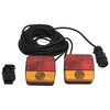 vidaXL Lampy do przyczepy, 2 szt., czerwone, 10,5x5x9,5 cm, 12 V