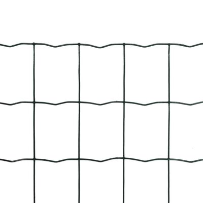 vidaXL Euro ogrodzenie, stalowe, 10 x 1,5 m, zielone
