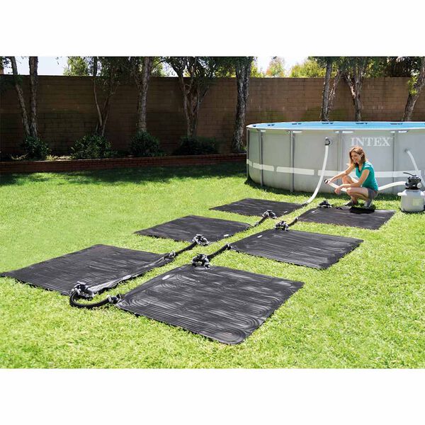 Intex Solarna mata grzewcza, PVC, 1,2x1,2 m, czarna, 28685