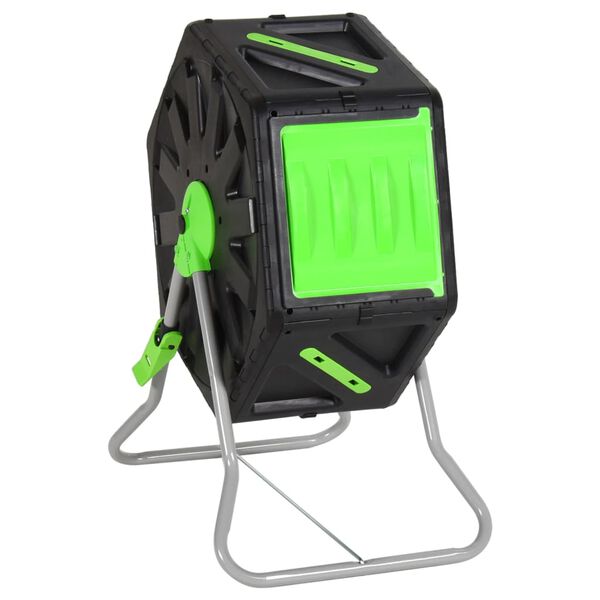 vidaXL Kompostownik obrotowy, 60x43x74 cm, 70 L, polipropylen