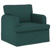 vidaXL Sofa 2 pcs Ciemna zieleń 144 x 80 x 85 cm tkanina