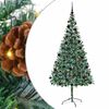 vidaXL Sztuczna choinka z 300 diodami LED Zielony 210 cm PVC i stal