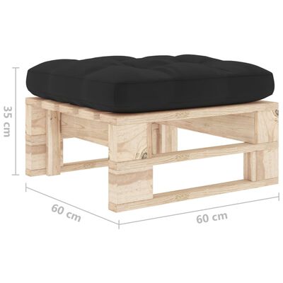 vidaXL Ogrodowy stołek z palet, impregnowane drewno sosnowe