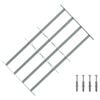 vidaXL Krata zabezpieczająca do okien z 4 poprzeczkami 3 pcs