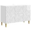 vidaXL Bufet Biały wysoki połysk 89 x 34,5 x 60 cm Drewno inżynieryjne