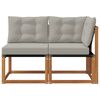 vidaXL Modułowa sofa na zewnątrz z poduszką 2 Sztuka Naturalny