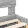 vidaXL Ramka ł&oacute;żka Szary Sonoma 200 x 200 cm Materiał drewnopochodny