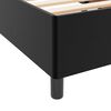 vidaXL Ramka ł&oacute;żka z materacem Czarny 100 x 200 cm tkanina
