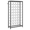 vidaXL Stojak na 45 butelek, czarny, 54x18x100 cm, kute żelazo