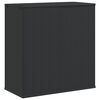 vidaXL Skrzynia na poduszki ogrodowe rattan PE 100x49x103,5 cm, czarna