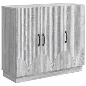 vidaXL Bufet Szary Sonoma 89 x 34,5 x 77 cm Drewno inżynieryjne