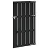 vidaXL Brama ogrodowa 100 x 180 cm WPC i aluminium Czarny