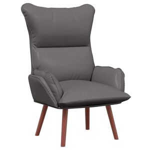 vidaXL fotel Szary 69 x 74 x 93 cm Sztuczna sk&oacute;ra