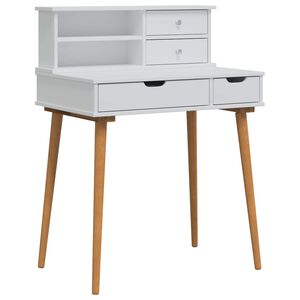 vidaXL Zestaw toaletki FAUSKE 2 szt. Biały 76 x 50 x 103,5 cm