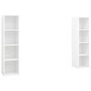 vidaXL Szafki TV, 2 szt., białe, 142,5x35x36,5 cm