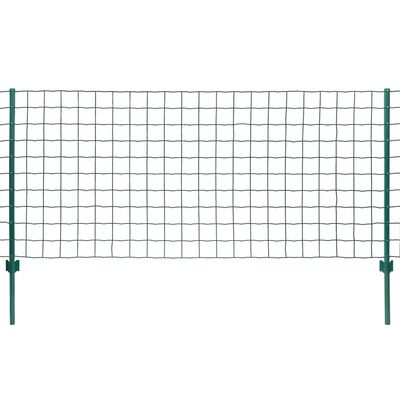 vidaXL Euro ogrodzenie, stalowe, 20 x 0,8 m, zielone
