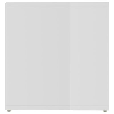 vidaXL Szafka pod TV, wysoki połysk, biała, 72x35x36,5 cm, płyta