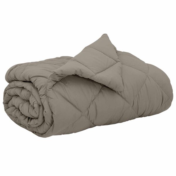 vidaXL Kołdra na cały rok Jasnoszary 220 x 260 cm Mikrofibra