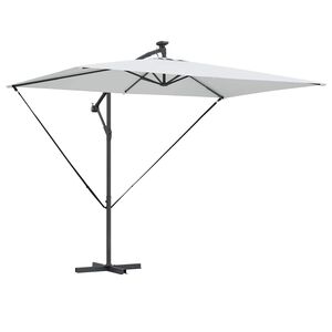 vidaXL Parasol plażowy 294 x 200 x 270 cm Poliester i aluminium