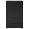 FMD Komoda z szufladą i drzwiczkami, 49,7x31,7x81,3 cm, czarna