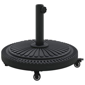 vidaXL Podstawa do parasola 15.6 kg Czarny Żelazo Okrągły