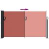vidaXL Zwijana markiza boczna, terakotowa, 120x500 cm