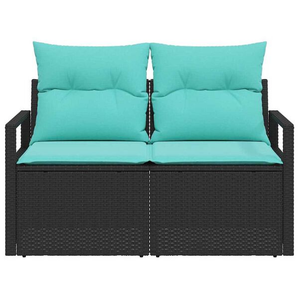 vidaXL Sofa Ogrodowa z poduszką 120 x 62 x 69 cm polirattan