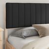 vidaXL Ramka ł&oacute;żka z tapicerowanym wezgłowiem Czarny 200 x 200 cm