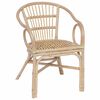vidaXL Krzesło składane naturalny 58 x 60 x 81 cm rattan