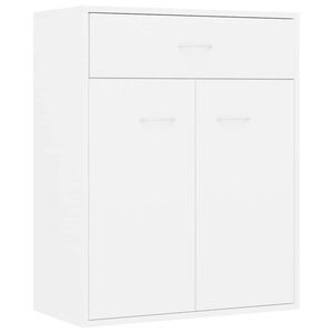 vidaXL Szafka, biała, 60x30x75 cm, materiał drewnopochodny