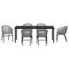 vidaXL Zestaw do jadalni w ogrodzie 7 pcs Antracyt