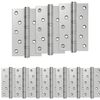 vidaXL Zawias 16 szt. 125 x 75 x 13 mm srebrny Stal