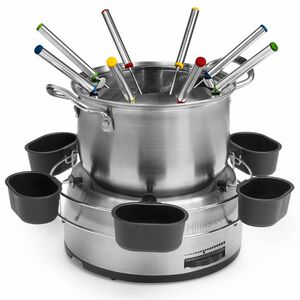 Princess Rodzinny zestaw do fondue, 800 w, stal nierdzewna, szary