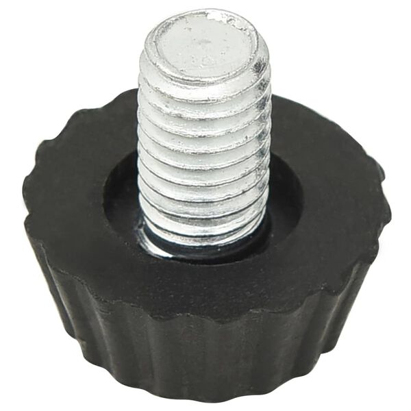 vidaXL Regulowane n&oacute;żki do mebli, M8, 18 szt., czarne