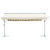 vidaXL Zadaszenie wolnostojące, 600x300 cm, kremowe