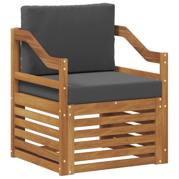 vidaXL Zestaw sof na zewnątrz Lite drewno akacjowe i poliester
