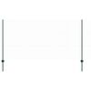 vidaXL Ogrodzenie z słupkiem Zielony 1,2 x 10 m Stal i PVC