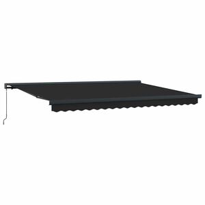 vidaXL Zwijana markiza, antracytowa, 4x3 m, tkanina i aluminium