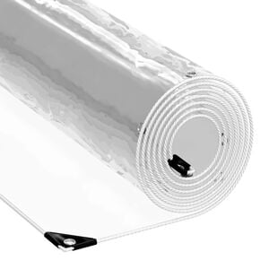 vidaXL Plandeka 350 gsm przezroczysty 6 x 1,5 m PVC