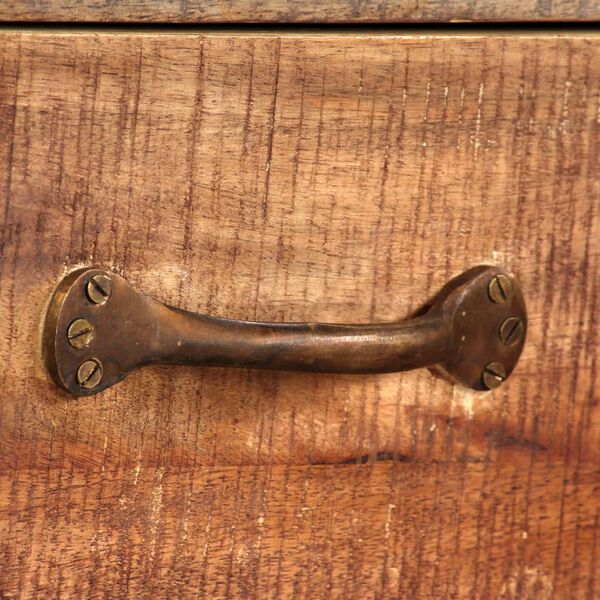 vidaXL Szafka vintage pod telewizor, lite drewno, 118 x 30 x 40 cm