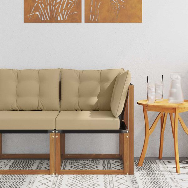 vidaXL Sofa narożna na zewnątrz