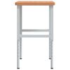 vidaXL Stolik roboczy, 100x60x(73-99,5) cm, prostokątny, drewno bukowe