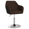 vidaXL Krzesła stołowe, 2 szt., brązowe, obite sztuczną sk&oacute;rą