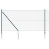 vidaXL Ogrodzenie z łańcucha z kolcami 10 x 1 m Stal pokryta PVC