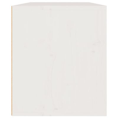 vidaXL Szafka ścienna, biała, 60x30x35 cm, lite drewno sosnowe