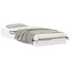 vidaXL Ramka ł&oacute;żka Biały 90 x 220 cm Lite drewno sosnowe