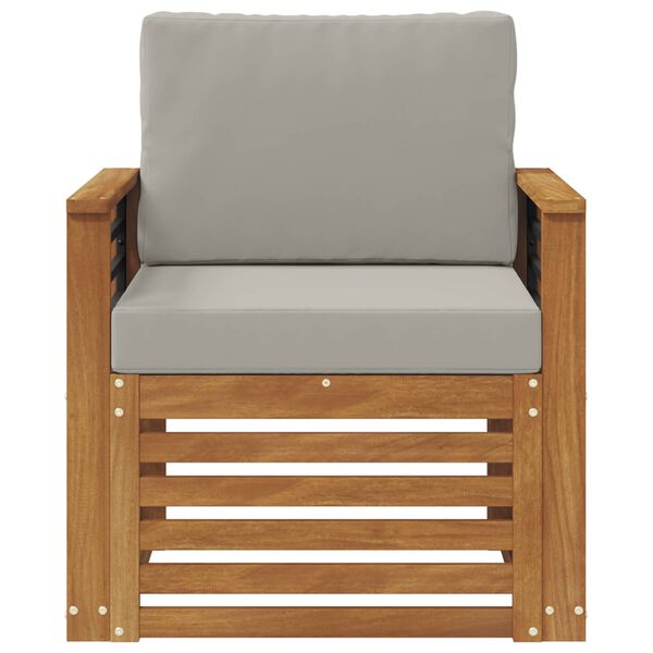 vidaXL Zestaw sof na zewnątrz z poduszką Naturalny 71 x 63 x 73 cm