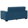 vidaXL Sofa 2-osobowa, niebieski, 120 cm, tapicerowana aksamitem